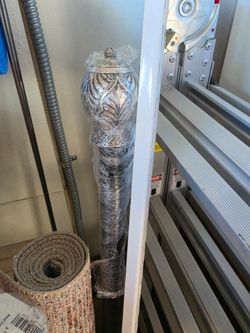 Silver Decorative adjustible cutain rods