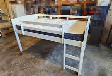 Twin Loft bed with mattress