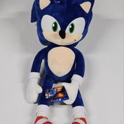Sonic The Hedgehog Large 20" Plush From Sonic 3 Movie Exclusive