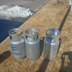  2 Full And 2 Empty  80 Pound Aluminum Forklift Propane Tank  