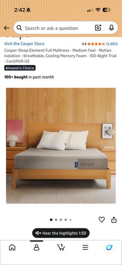 Casper Sleep Element Full Mattress