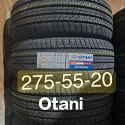 4 New P2755520 Otani 117H all season tires with free Installation mount and balance 275-55-20