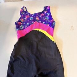 Traje Para Niña Para Gimnasia Talla 10/12 $10 