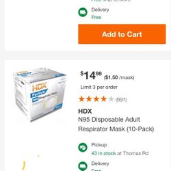 HDX / RESPIRATOR MASK / Mascaras 