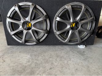 Kicker 12” Car Subs w/ Memphis Audio Moni Amp & LC2i box