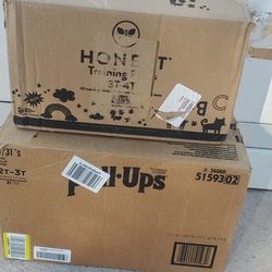 $50 (2) BOXES OF 2T-3T DIAPERS