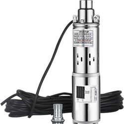 BRAND NEW 24V 3”LARGE FLOW STAINLESS STEEL SOLAR WATER PUMP 1500L/HR 98FT MAX HEAD, SUBMERSIBLE WELL PUMP 