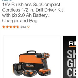 Brand New Rigid Drill Set Still In Box