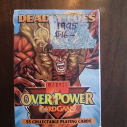 1995 Marvel Deadley Over Power Cardgame 