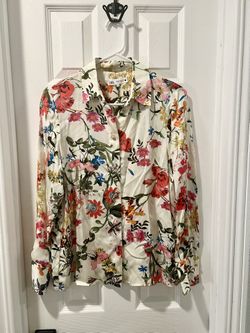 Zara Satin Print blouse