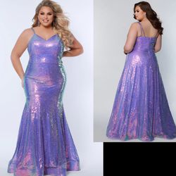 New With Tags Sydney's Closet Polar Purple Prom Dress & Formal Dress $355