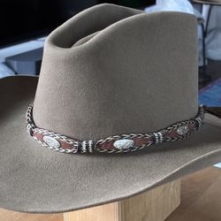 Custom Jackson Hole Cowboy Hat 7 1/4 - 7 3/8 Natural (read description) rands