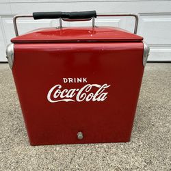 1950S Metal Coca-Cola Cooler Temprite Mfg Co 