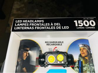 RECHARGEABLE LED Headlamp-flash light 1,500 Lumens