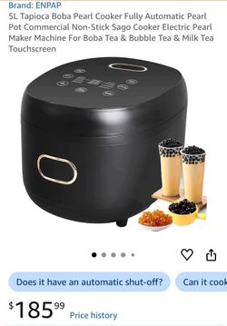 Peal Cooker, for Making Boba