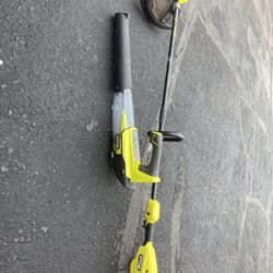 Ryobi 18v String Trimmer And Blower Tools Only 