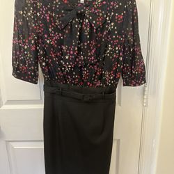 Trina Turk Size 2 Stars And Bow Pencil Skirt Dress