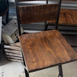 Bristo/ Bar Height Table 2 Chairs 1 Bench Seat