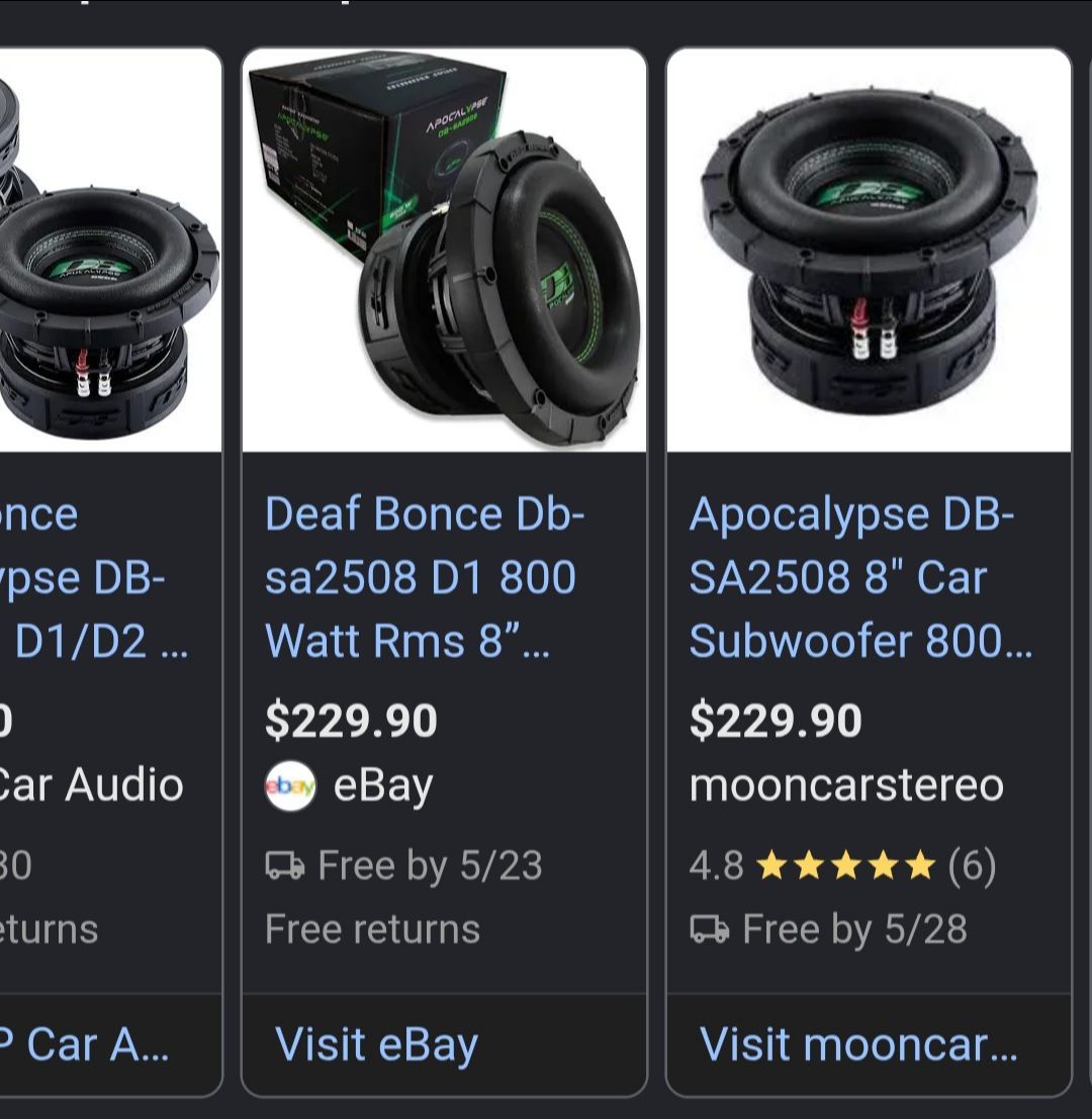 8" def bonce subs