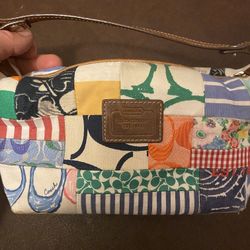 Patchwork Multi-color Coach Bag