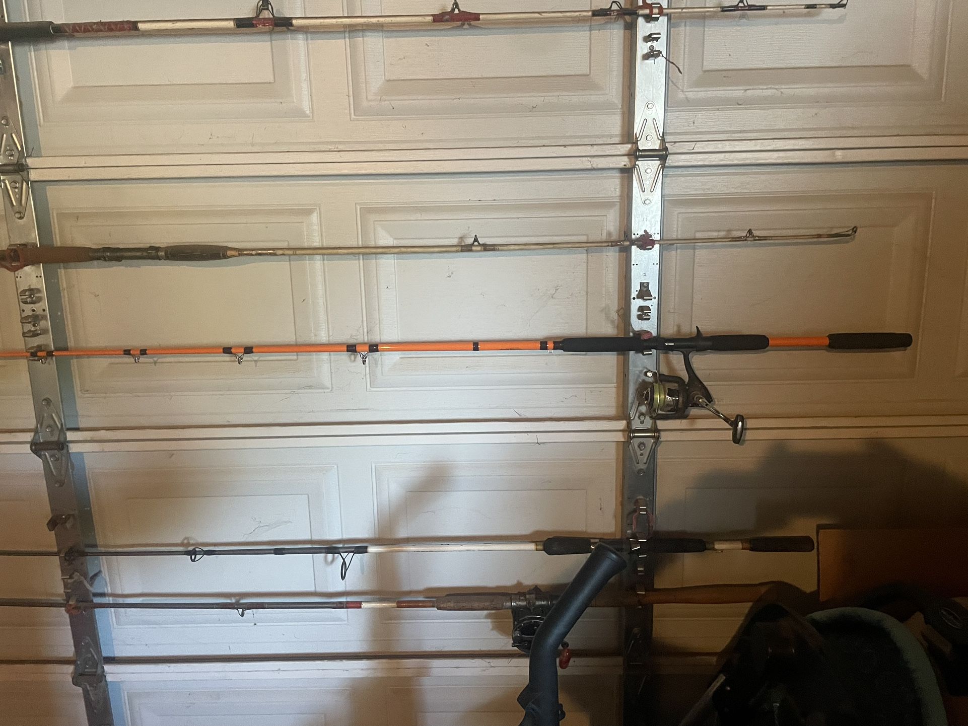 56” bright orange cat daddy Fishing Rod/pole