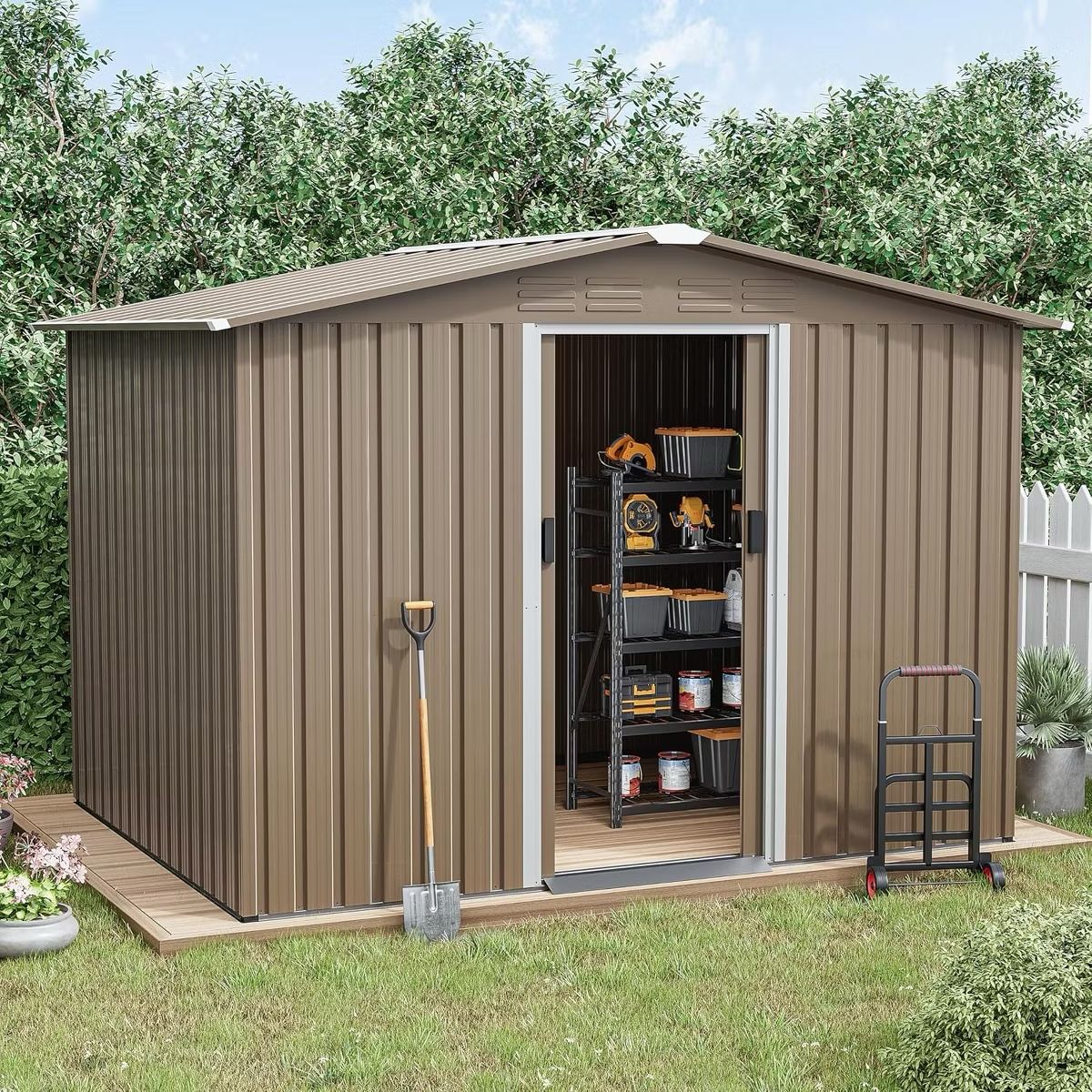 Metal Storage Shed 6x8