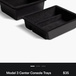 Tesla Model 3 Center Console Trays