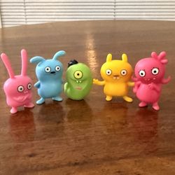 Set Of 5 HASBRO 2018 UglyDolls Lotsa Ugly Figures & These figures were released in blind bags. 