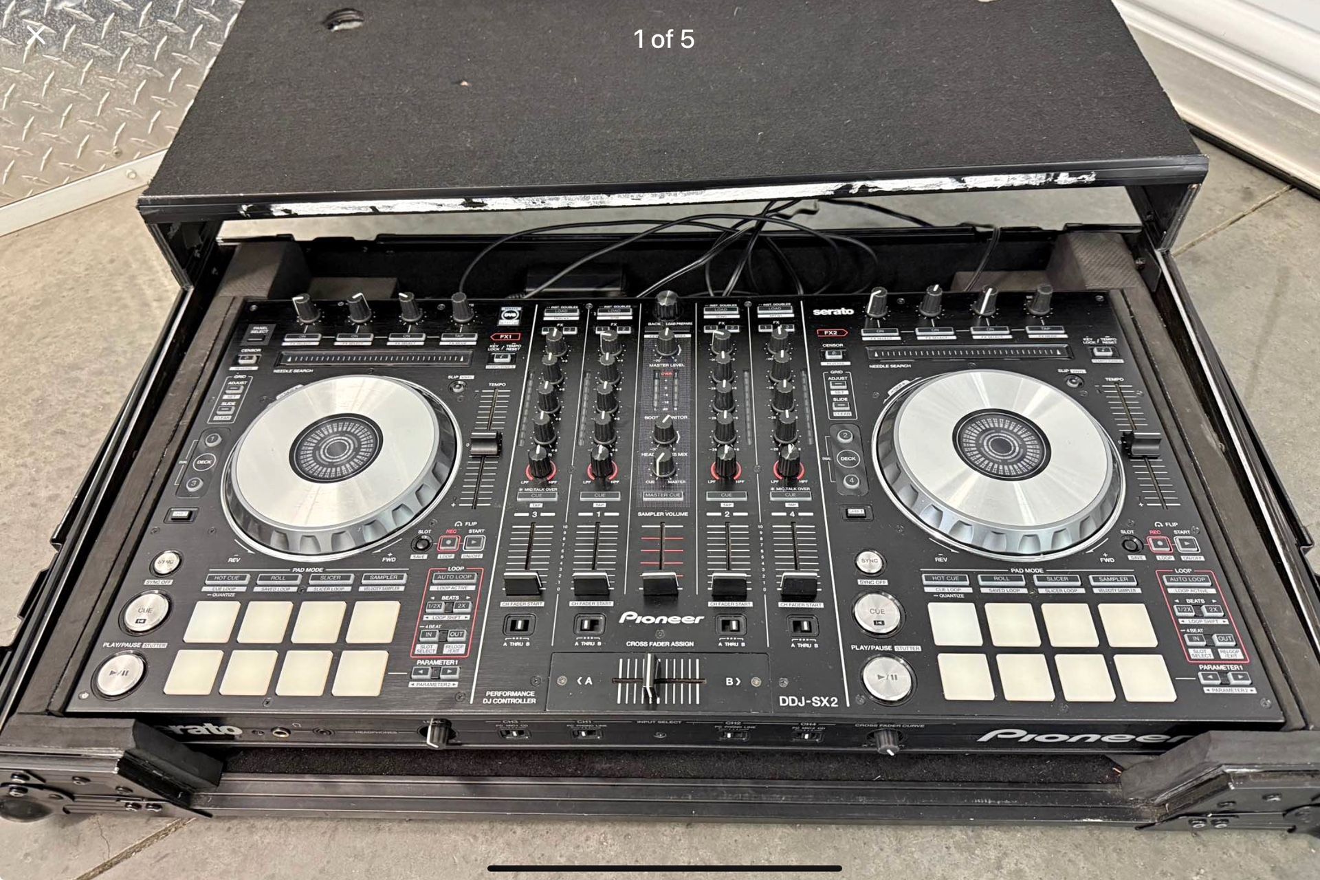 Pioneer DDJ SX2 4 Channel Serato Dj Mixer With Expensive Hard Case