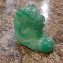 Hand carved jade dragon