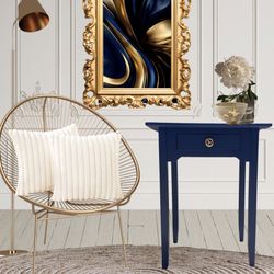 Navy Blue end table