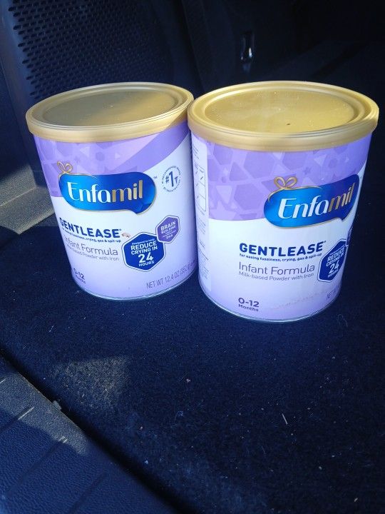 2 Cans Enfamil Baby Formula