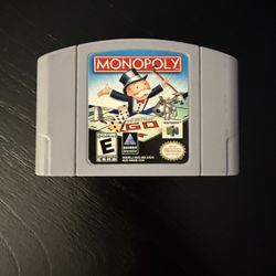Monopoly (Nintendo 64, 1999) Authentic N64 Cartridge Tested & Working!