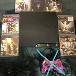Ps3 Slim, Last Of Us Disc (7 Games & Power Cable) 