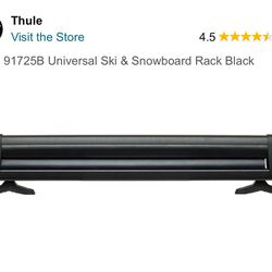 Thule 91725B Universal Ski & Snowboard Rack Black