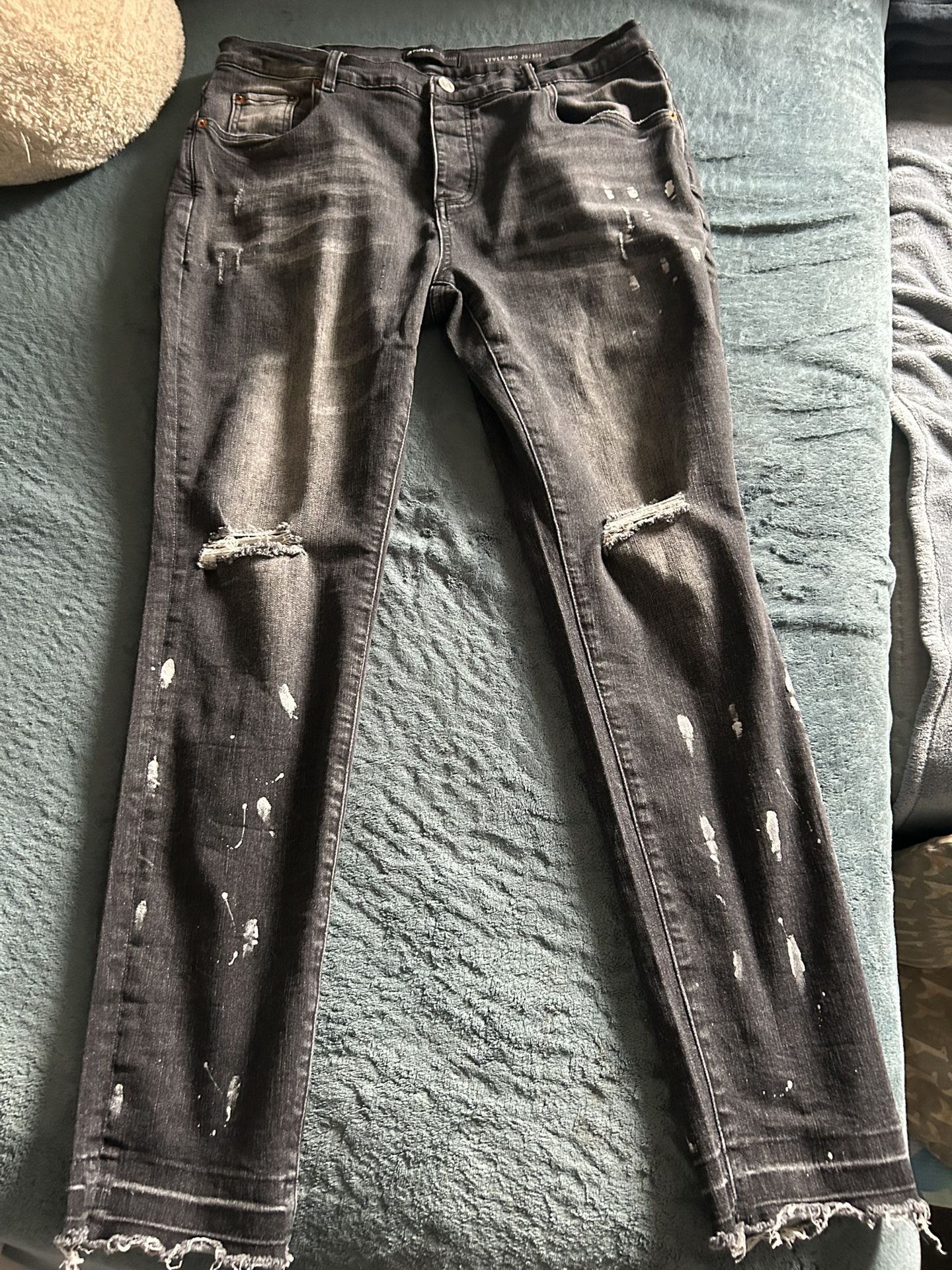 Black Purple Jeans
