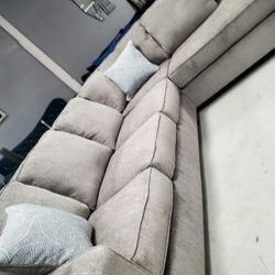 Beautiful Deep Chaise Sectional!