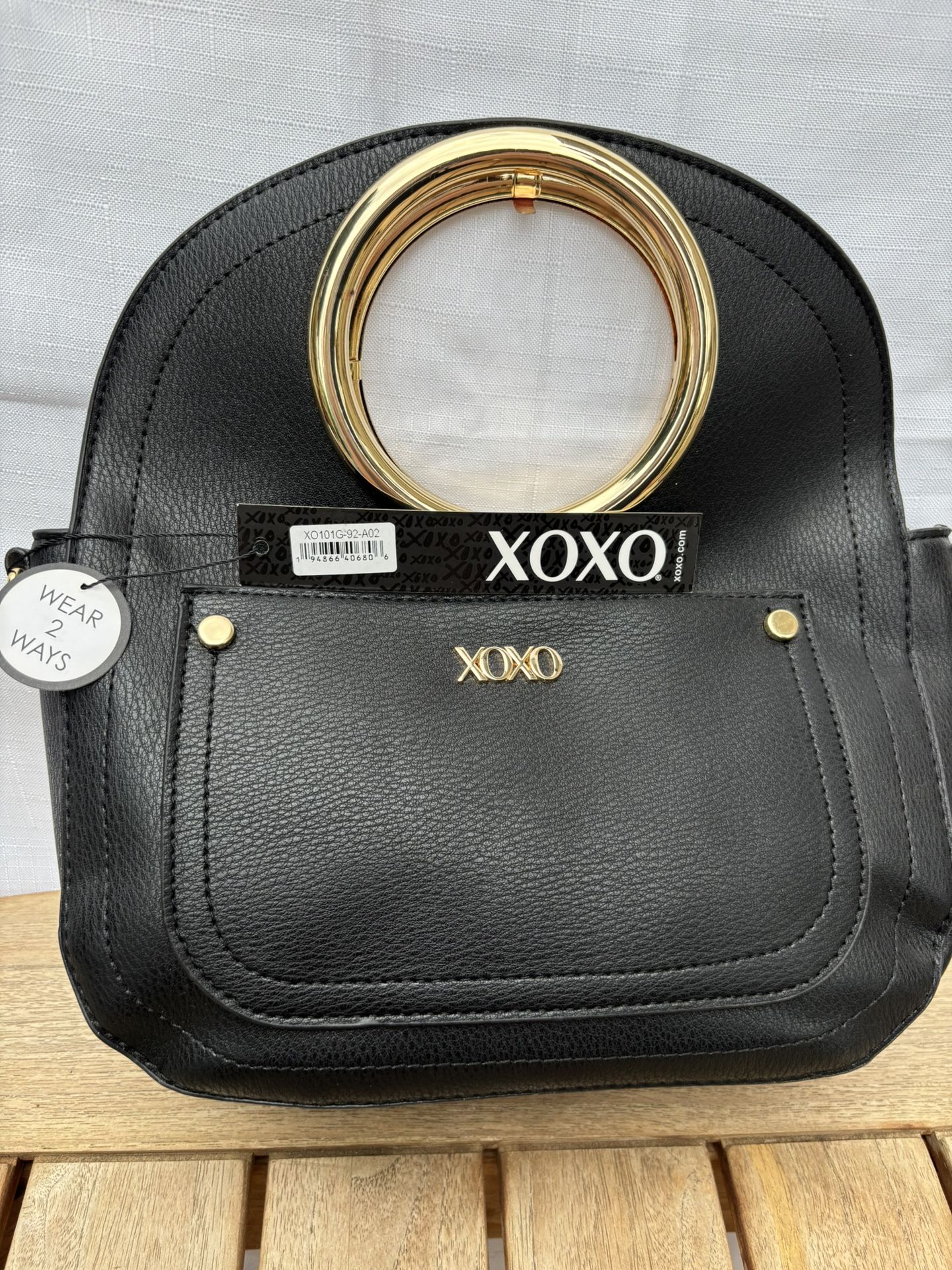 Women’s Black Handbag XOXO New With Tags