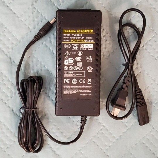 Fosi Audio 24V 4.5A Power supply for TDA7498E TPA3116 TAS5613 Amplifier