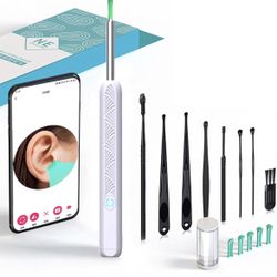 Ear Wax Removal Tool Camera, Ear Cleaner With Camera, LED Lights For Safe Earwax Removal ,1080P Otoscope– 8 Ear Cleaning Tools ,Ear Cleaning Tool With