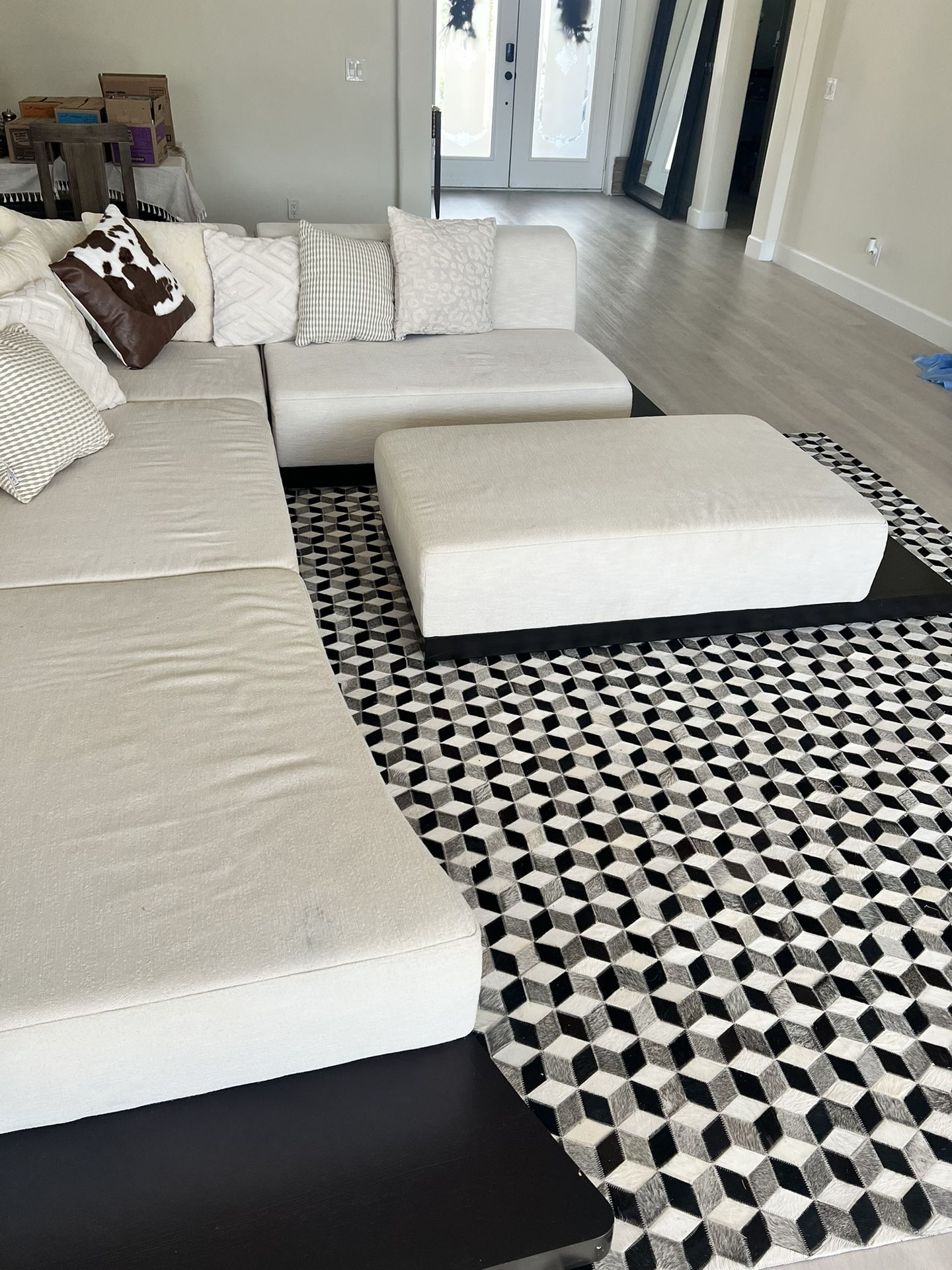Clean Couch And Ottoman