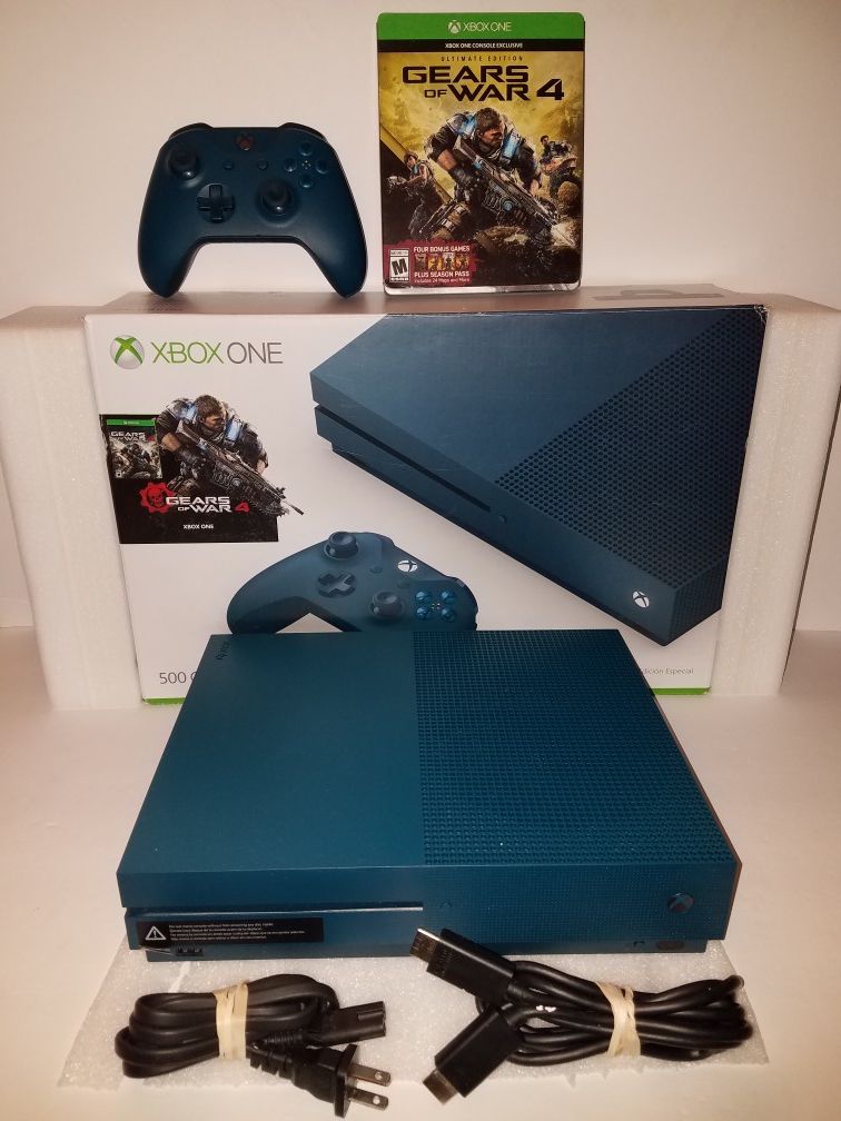 Microsoft Xbox One S 500GB Console Deep Blue Special Edition for Sale in  San Antonio, TX - OfferUp