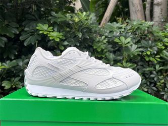Bottega Veneta White Low-Top Sneakers