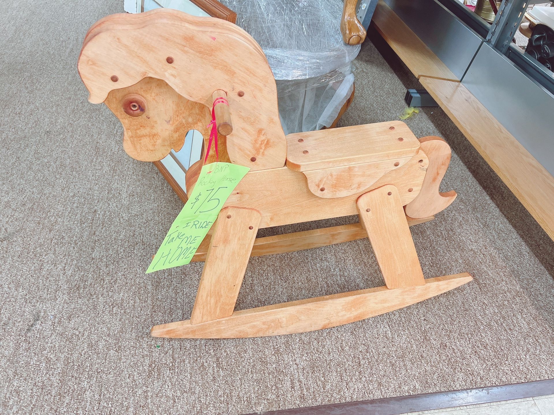 Vintage Wooden Ridding Horse