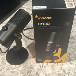 Maono dm30 microphone with rgb lights