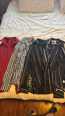 Lot of 4 Men's Button-Down Dress Shirts