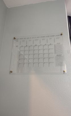 Acrylic Calendar