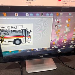 2 HP computer monitors