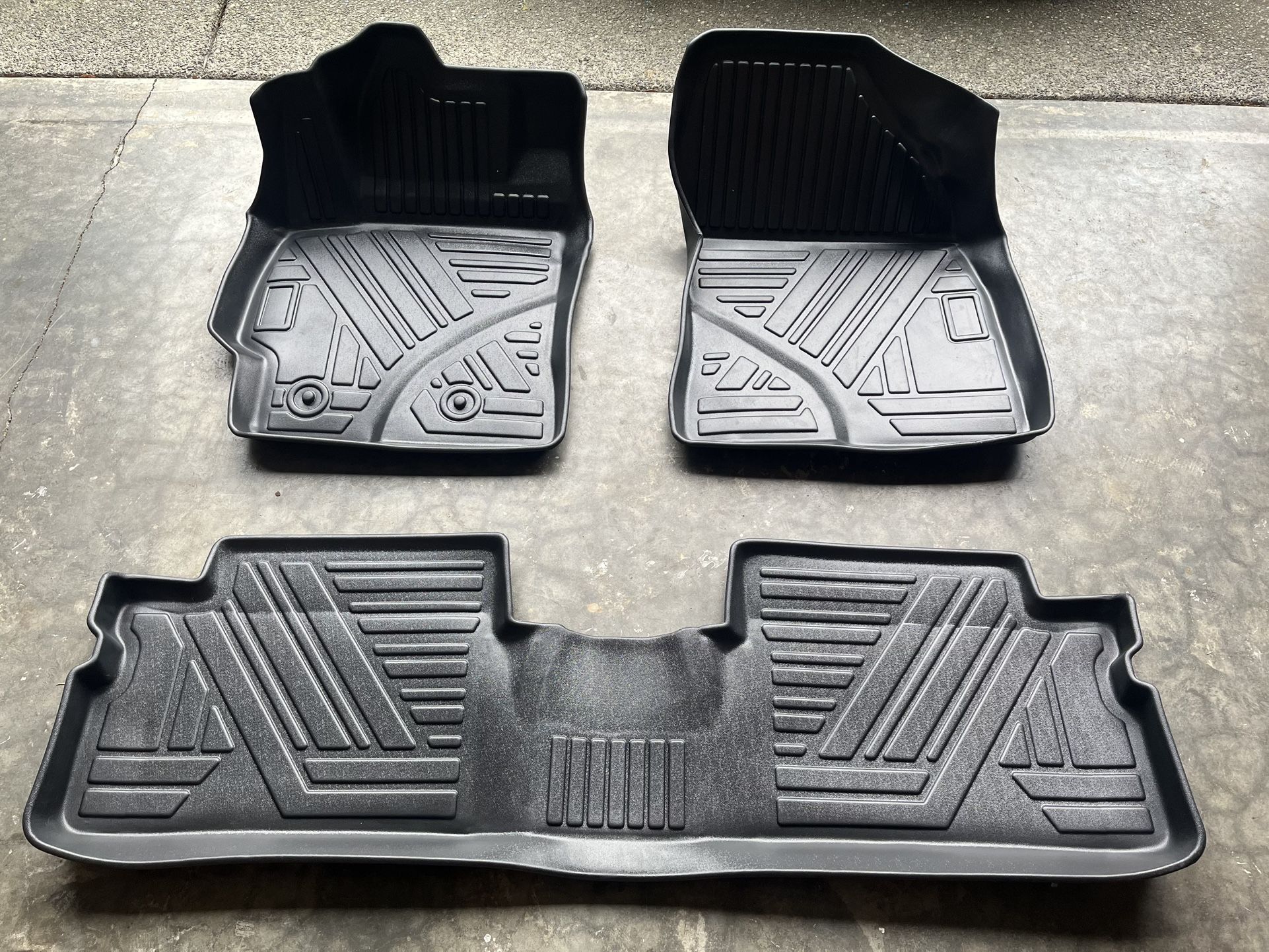 4 Set Of Black All-Weather Floor Mat Liner For 2007-2013 Toyota Corolla