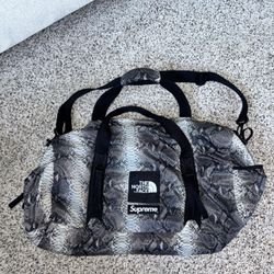 Supreme x The North Face Snakeskin Flyweight Duffle Bag (Read Description)